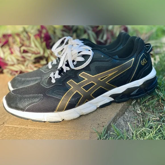 Asics Men's Gel-Quantum 90 Running Shoes Sneaker Size US 13 Black/Pure Gold - Picture 5 of 9